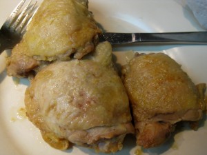 chicken on plate