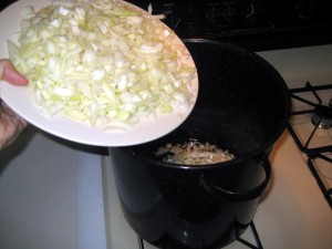 chopped onions