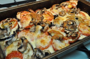 baked vegetarian eggplant dish