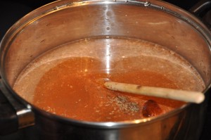 soup in a pot