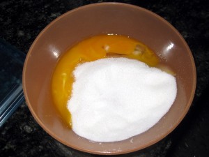 yolks with sugar