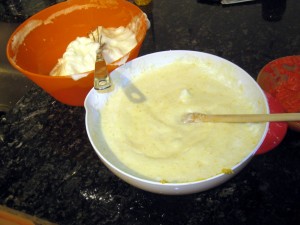 egg whites with dough