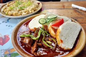 slovak dumplings and goulash