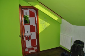 brightly colored room