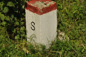 slovak border stone