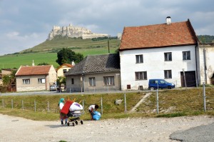 gypsy village under the spis castle
