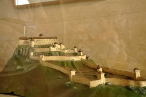 spis castle model before burning down