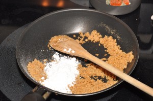 bread crump topping with sugar