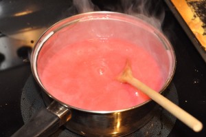 strawberry pudding