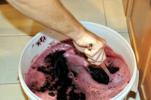 stirring wine