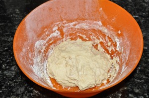 dough before rising