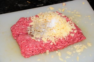 ground beef mix with cheese
